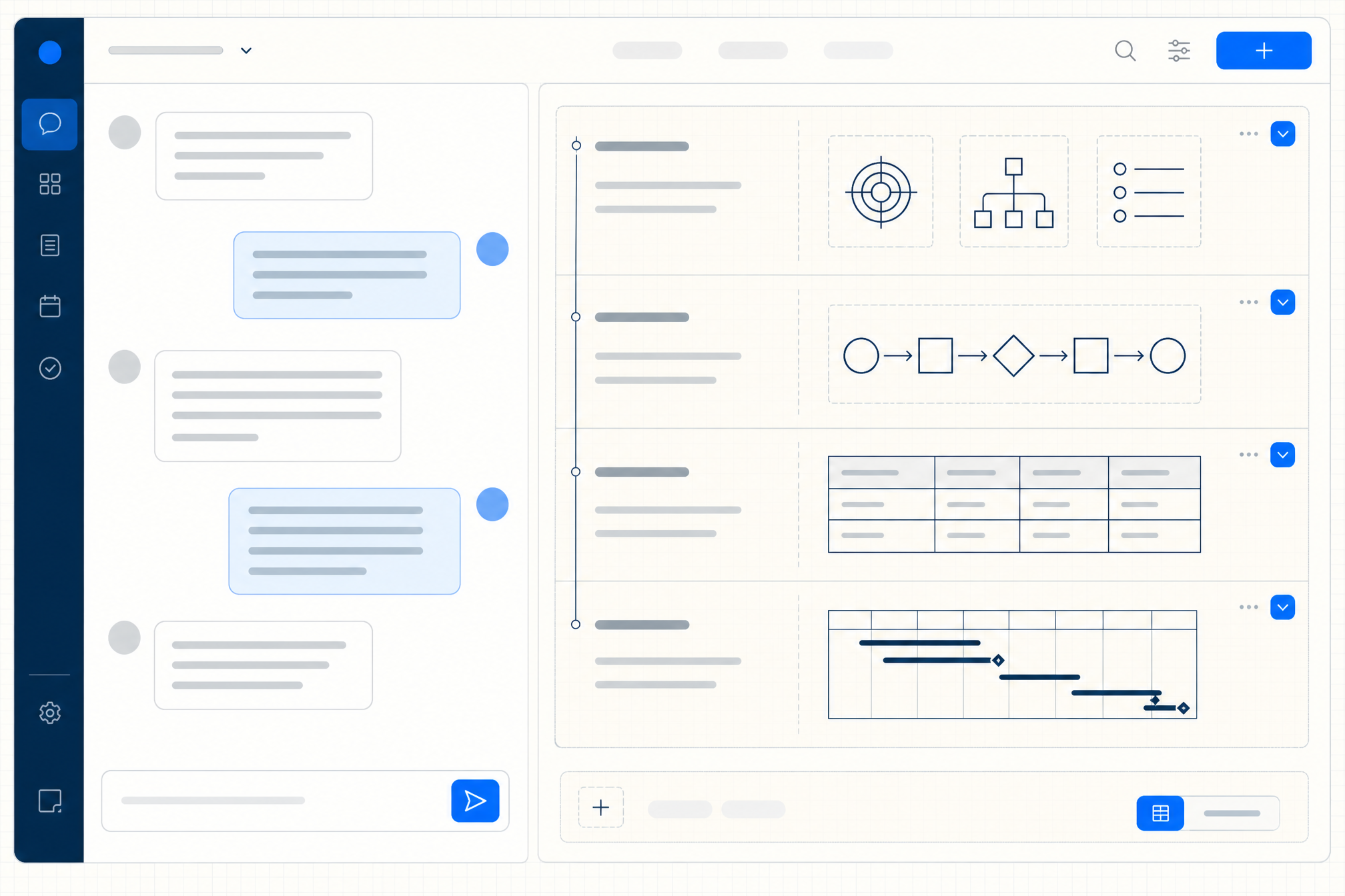 Describe — Type your idea in plain English. Blueprintly asks what matte